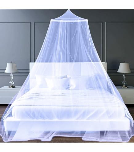 Zanzariera Bianca Per Letto Dei Bambini, Matrimoniale, Da Viaggio, Sospesa Per Lettino, Per Amaca A Casa, Viaggi, Campeggio (60 X 250 X 1050 Cm - 3
