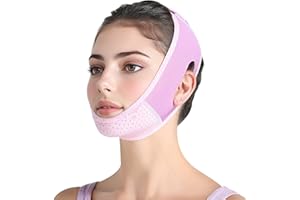 AONAT Maschera Lifting Viso Doppio Mento V Line, Fascia Snellente Rassodante Riutilizzabile per Contorno Viso, Cintura Sollevamento Facciale per Donna e Uomo
