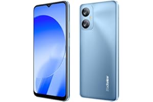 Blackview Telefon komórkowy A52 z systemem Android 12 bez umowy, ekran o przekątnej 6,5", Octa Core 2 GB 32 GB (512 GB zewnętrzny SD), smartfon 13 MP + 5 MP, smartfon Dual-SIM, akumulator 5180 mAh, odblokowanie twarzy i odciski palców, niebieski