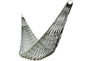 FISHAWK Single Person Mesh Hammock, Thick Nylon Fabric Camping Hammock Multifunctional Hammock Sleeping Net Bed for Hiking with Rope for Outdoor Garden