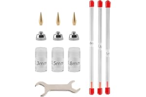 Qianly 11 Pièces 0.3/0.5/0.8mm Kits de Buses D'aérographe Accs pour Pièces de Rechange