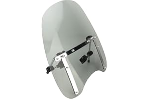 MASYOSH Motorcycle Windshield Windscreen High Visibility Scratch Proof Wind Deflector Flyscreen for Motorbike