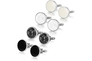 Wynameleri Classic Cufflinks and Tie Clips Set for Men Business Wedding, Happy Fathers Day Decor Accessory for Business, Birthday, Personalised Cufflinks for Men, Tie Pin And Cufflink Set