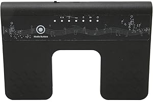 ANNADUE Bezprzewodowy pedał Zmiany Strony, pedał Nożny Bluetooth Akumulator Cichy Arkusz Muzyczny Page Turner na Tablety/Smartfony, Czarny