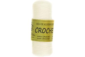Hilo de Algodón perle para Ganchillo Crochet Amigurimi y otras labores Torrijo PERLE 5 zepelin (95 g * 1 unidad) color 43121 CRUDO