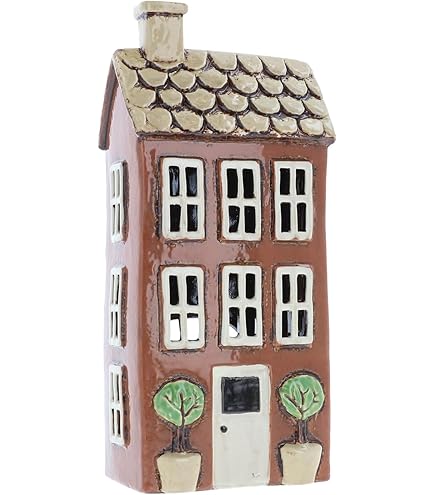 Shudehill Giftware Photophore En Céramique Gris Avec Inscription « Village Pottery » - Superbe Cadeau De Pendaison De Crémaillère, Décoration D' Intérieur, Bougeoir