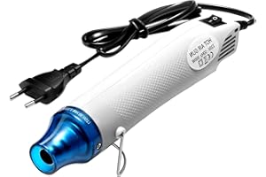 WOWFAST Pistola de calor, pistola de aire caliente, pistola de calor eléctrica portátil de 220 V 300 W, pistola de calor caliente para estampado artesanal, tubos termorretráctiles, hacer velas