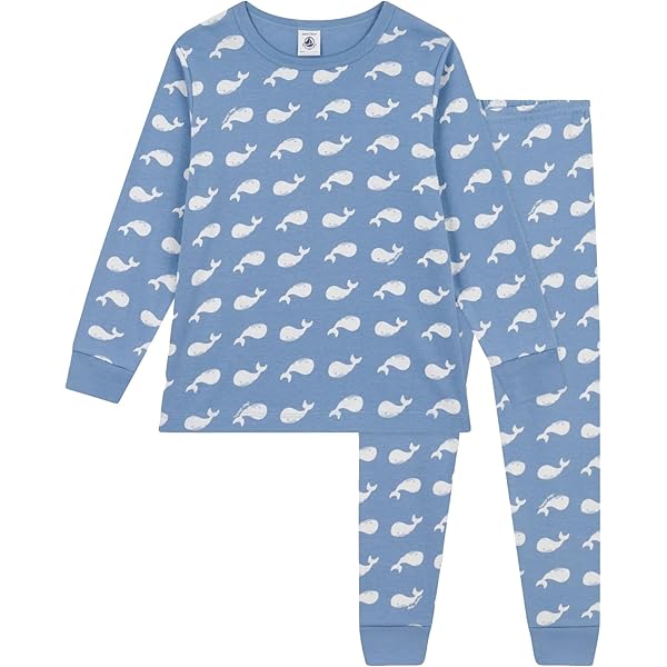 Petit Bateau Pigiama Maniche Lunghe Donna - Stampa Marshmallow, Cotone, Taglia S - Foto 9