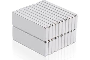 MAGXCENE 20 Stück Magnete Stark, Neodym Magnete Extra Stark 30X10X3mm Super Stark Seltenerdmagnete, Magnet Rechteckig für Pinnwand, Küchenschrank, Whiteboard, Magnetboard