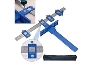 Angzhili Drill Punch Locator Drill Guide Sleeve Cabinet Hardware door handle jig Drawer Pull Jig Wood Drilling Dowelling Tools Punch Locator Installation of Handles Knobs on Doors or Drawer Pull