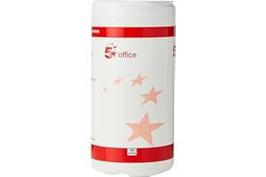 5 Star Lot de 100 Lingettes nettoyantes pour écran d'ordinateur/étui/clavier (Import Royaume Uni)