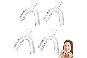 HALIT 4Pcs Mouth Guard for Teeth Grinding, Mouthguard for Braces, Best Mouth Guard for Sleeping&Clenching at Night, Retainer, Reusable Teeth Whitening Trays, Sleep Mouth Guard Adults&Kids to Prevent Bruxism