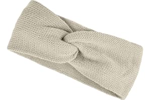 ‎NEVERLESS Neverless® Damen Stirnband Strick Winter Knoten Ohrenschutz Knite Headband