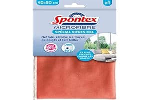 SPONTEX - Specjalna mikrofibra XXL - oczyszcza i usuwa odciski palców - sprawia, że połysk - 2x bardziej skuteczny przed smugami