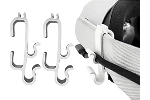 VicRole VR Cable Clamp for Meta Quest 3S, Quest 3, Quest 2 – 3-Slot Drop-Proof Cord Organizer, Adjustable Headset Cable Clip - White