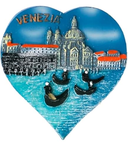 Calamita 3D Venezia Gondola Per Frigorifero - Resina, Souvenir Italiano, 7.5x6.5 Cm - Foto 7
