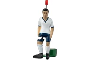 TIPP-KICK Star-Kicker Inglaterra I Jugadores Originales para jóvenes y Mayores I Diviértase Jugando con Esta Figura de fútbol en Todos Nuestros futbolines I Accesorios I Camiseta Blanca