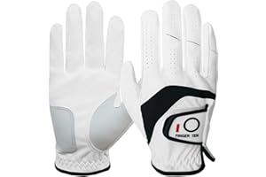 AXKAL Gants De Golf Homme 3 Pack Cuir Main Gauche Droite Weather Grip Doux Respirant Flexible pour Les Golfeurs Taille