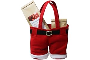 ‎QUERTEE Weihnachts-Geschenk "Hose vom Weihnachtsmann" Nikolaus-Geschenk mit Wintertee Weihnachtstee Früchtetee "Kaminstunde" & Schwarztee "Wintermandel" (200 g)