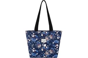 HAWEE Donna Tote con Zip Grande Tracolla Casual Mano Moda Spalla Impermeabile Borsa della Spesa Leggera Borsetta per Quotidiano Vita Scuola Lavoro Spiaggia