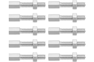 Be In Your Mind Lot de 10 vis de réglage du câble d'accélérateur M6 x 37,5 mm - Kit de réparation de câble d'embrayage pour moto - Câble de frein A3 - Vis en acier avec écrous compatibles avec