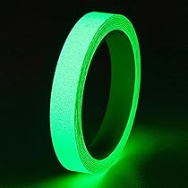 Nastro Adesivo Fluorescente Verde - Si Illumina Al Buio Per Sicurezza E Decorazione