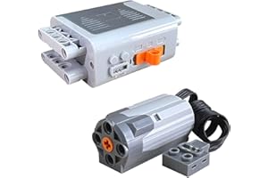 Leleopodo 2Pcs Potenza Funzione Kit Set, 8883 Motore / 88881 Parti Della Scatola Della Batteria, Compatibile Con Le Principali Marche Parti Tecnologiche Costruire Motori Blocco