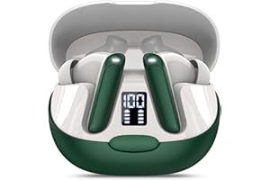 PUQO AI Traducteur Vocal Instantané, 48H Ecouteur Traducteur Instantané avec 164 Langues, 7 Modes de Traduction, 3 en 1 Écouteur Traducteur, Buletooth 5.3 Oreillette Traduction Instantanée, Vert Foncé