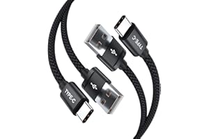 Basesailor Cable USB C 1M 2-Pack,Cable Cargador Carga Rápida Tipo C para iPhone 16 15,Mac,iPad Pro 10 Mini 6 Air 4 5,Galaxy Tab S7 S6 A7 S8 S9 A9,S21 S22 S23 S24 Ultra,A53,A33,A54,Z Fold Flip 5 4 3