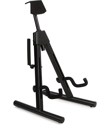 Supporto Per Chitarra EASTROCK In Legno Massiccio - Per Chitarra Elettrica/acustica E Basso, Stabile, Pieghevole, Colore Noce