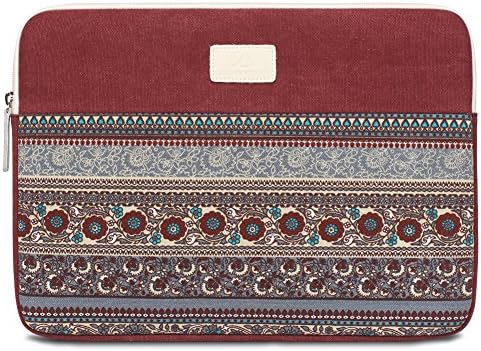 Laptop Sleeve 15 Inch MacBook Pro 15 Case Feisman 15.6 Laptop Bag for 15-15.6 Inch HP | Dell | Asus | Acer | Thinkpad | Samsung Laptops Ultrabooks Notebooks, Computer Case 15 -Wine Red