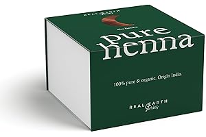 REAL EARTH STORIES Real Earth Henne Cheveux 250g 100% Naturelle. Coloration Végétale BIO - Henné Noir, Neutre Rouge Marron Chatain Auburn Brun Cendré Poudre - Fabriqué en Inde