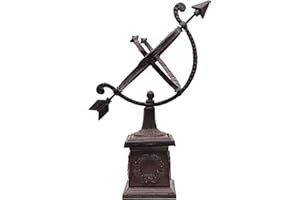 ‎AUBAHO aubaho Sonnenuhr 34cm Eisen Garten Dekoration Nostalgie Antik-Stil