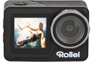Rollei Caméra d'action 11S Plus, étanche avec résolution vidéo 4K (30 fps), écran Tactile et WiFi pour contrôler la caméra Via l'application.