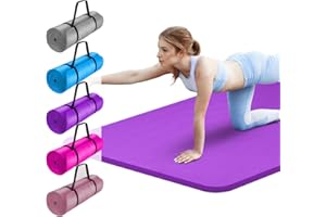 FK Sports Yoga Mat 20mm Extra Thick Exercise Mat Gym Workout Fitness Pilates Non Slip Yoga Mat, Comfortable Training & Workout Floor Mat for Home or Outdoor & Gym.