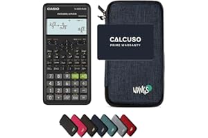 Casio fx-82ES Plus 2nd Edition con Funda Protectora WYNGS Azul - Calculadora Científica - Paquete Básico