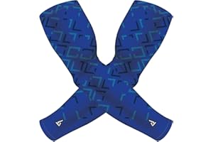 B-DRIVEN SPORTS Cooling Compression Arm Sleeves for Men, Women, Youth Sports - UV Sun Protection & Tattoo Cover Up Forearm Sleeve - 1 Pair