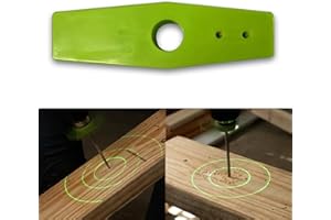 CHENRI Hole Puncher, Drill Hole Light Locator, Straight Hole Drilling Positioner, Drill Guide, Hole Puncher Locator Woodworking Tool, Drill Hole Position Light Locator for Electric Drill (Green)