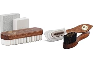 LANGER & MESSMER EXKLUSIVE SCHUHMODE HEIDELBERG Langer & Messmer kit de cirage et polissage chaussures avec 5 brosses daim et gomme nubuck et gomme daim