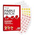 Pepisky 249 Pcs Pimple Patches for Face, Hydrocolloid Blemish Pimple Patches, Colorful star/heart/round shapes Acne Pimple Patch for Covering Zits and Blemishes