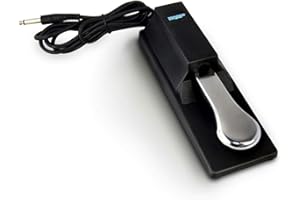 HQRP Pédale universelle de sustain type piano pour M-Audio / Yamaha / Casio / Roland / Piano Korg / Kurzweil Claviers numériques