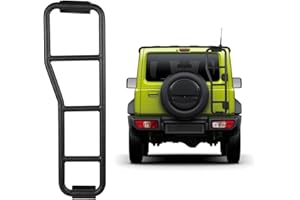 Autorder Compatible with Tailgate Ladder 2019-2023 Suzuki Jimny JB64 JB74 Accessories Step Ladder Rear Gate Ladder Durable Integrated Tailgate Ladder Black