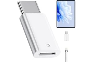 OIHCAZ Pencil Adapter for Apple, Pencil Charger Lightning to USB C Adapter Compatible with Apple Pencil 1st Generation, Bluetooth Pair Connector for iPad 10th/11th Generation