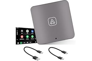 OILIEHU Adaptateur Android Auto sans Fil, Mise à Niveau de Android Auto Filaire en Usine, Dongle Android Auto sans Fil avec 5 Ghz, Câbles Type-C, Connexion Automatique Rapide Plug & Play, Facile à Installer