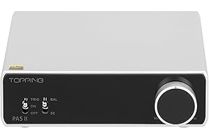 FANMUSIC TOPPING PA5 II wzmacniacz głośnikowy kompaktowy wzmacniacz biurkowy wzmacniacz mocy D z pełną równowagą (PA5 II srebrny)
