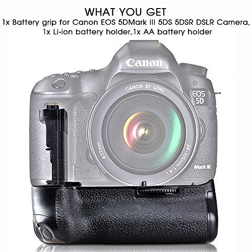 SAMTIAN vertical Batterie de remplacement Grip pour Canon BG-E11 Convient pour CANON 5D Mark III 5D S 5D SR Fonctionne avec batterie LP-E6 ou 6 morceaux de piles AA reviews SAMTIAN vertical Batterie de remplacement Grip pour Canon BG-E11 Convient pour CANON 5D Mark III 5D S 5D SR Fonctionne avec batterie LP-E6 ou 6 morceaux de piles AA