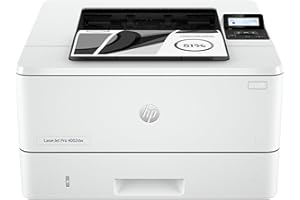 HP Laserjet Pro 4002dw 2Z606F, Stampante a Singola Funzione A4, Stampa Fronte e Retro Automatico in b/n, 42 ppm, USB, USB Host, WiFi, Gigabit Ethernet, HP Smart, Bianca