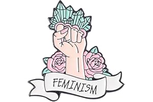 SANWOOD Broche féministe en alliage pour bijoux, écharpe, décoration de sac, dessin animé, fille, badge, sac à épingles, cadeau d'anniversaire