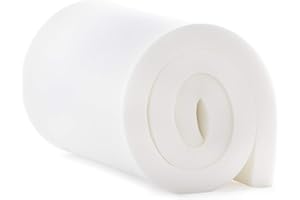 Linenspa Cuscino in schiuma ad alta densità, perfetto per sedie, divani, testiere e progetti fai da te, 5,1 x 61 x 182,9 cm, bianco, LS2247225UF