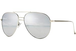 SUNGAIT Ponadwymiarowe okulary przeciwsłoneczne dla kobiet, lekkie, modne, lustrzane, spolaryzowane soczewki